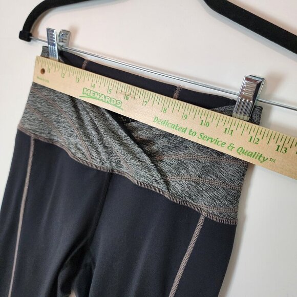 OISELLE Meter Satellite Running Tights Size 02 Wide Criss Cross Waistband sz XS - Picture 9 of 12